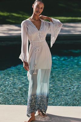 Calypso St. Barth Melodie Linen Skirt | Anthropologie