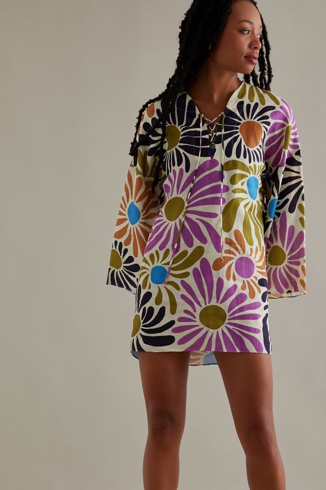 Cala de la Cruz Torino Mini Abito in Lino #3