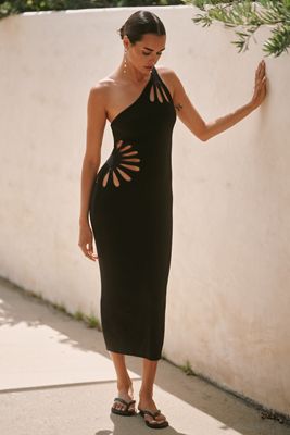 Celandine One-Shoulder Cutout Knit Dress