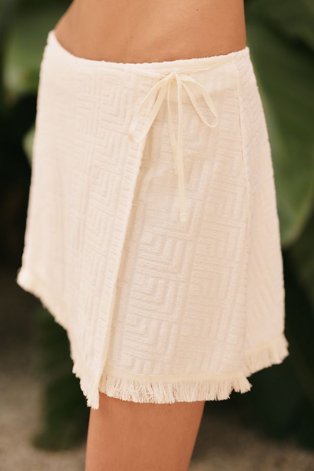 Celandine Terry Wrap Mini Skirt #2