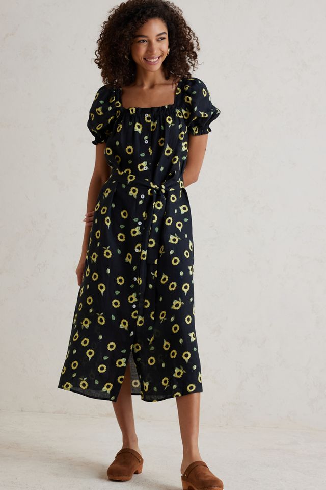 Sleeper Linen Brigitte Midi Dress | Anthropologie UK