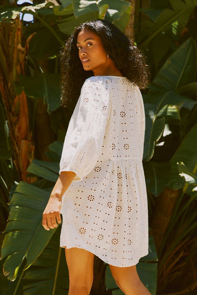 By Anthropologie Eyelet Tunic Dress #1