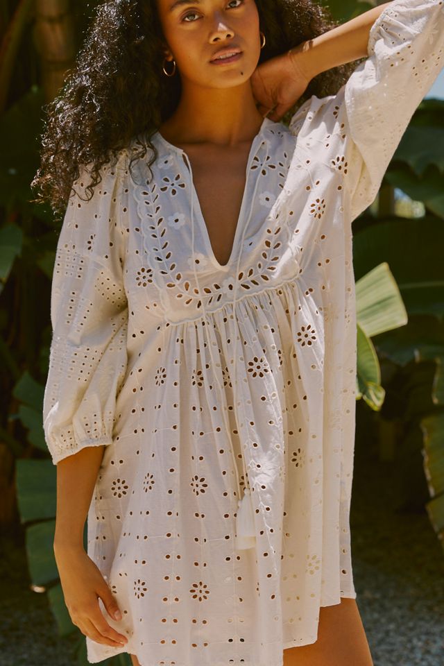 By Anthropologie Eyelet Tunic Dress #2