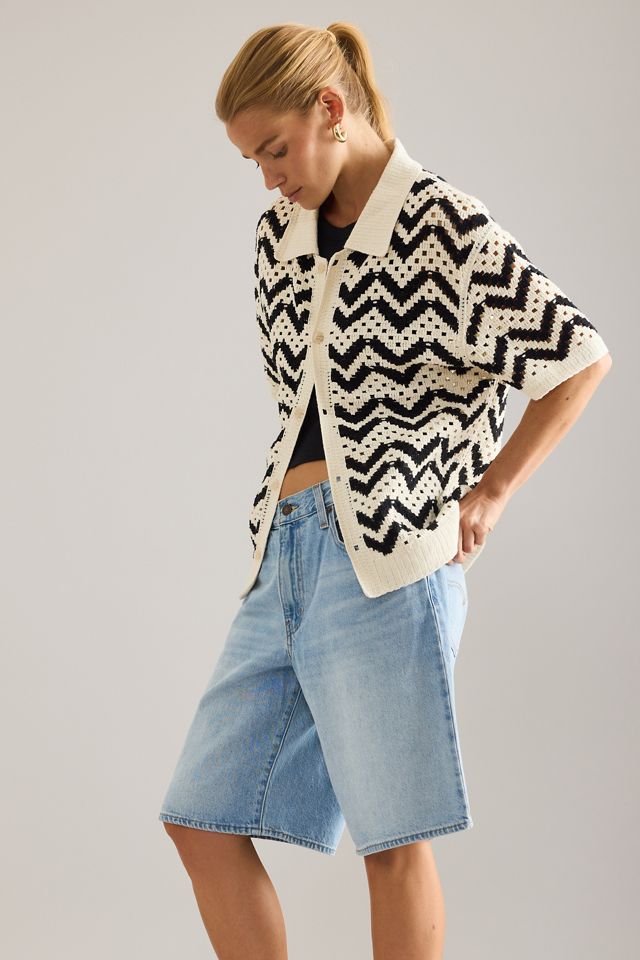 Haut polo en crochet Varley Anais #5