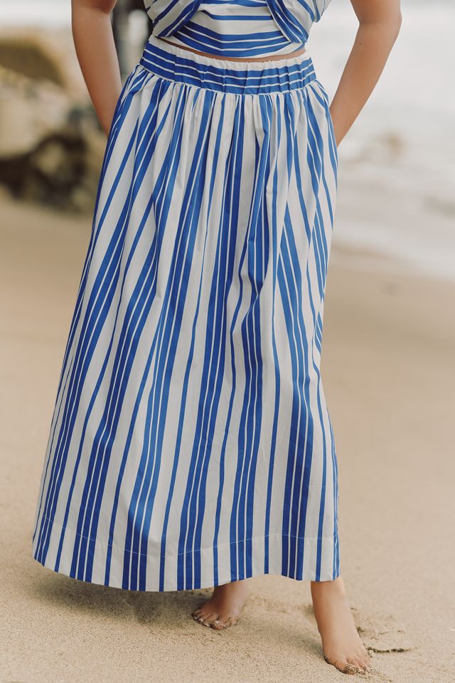 Eloquii Plus Stripe Maxi Skirt #1