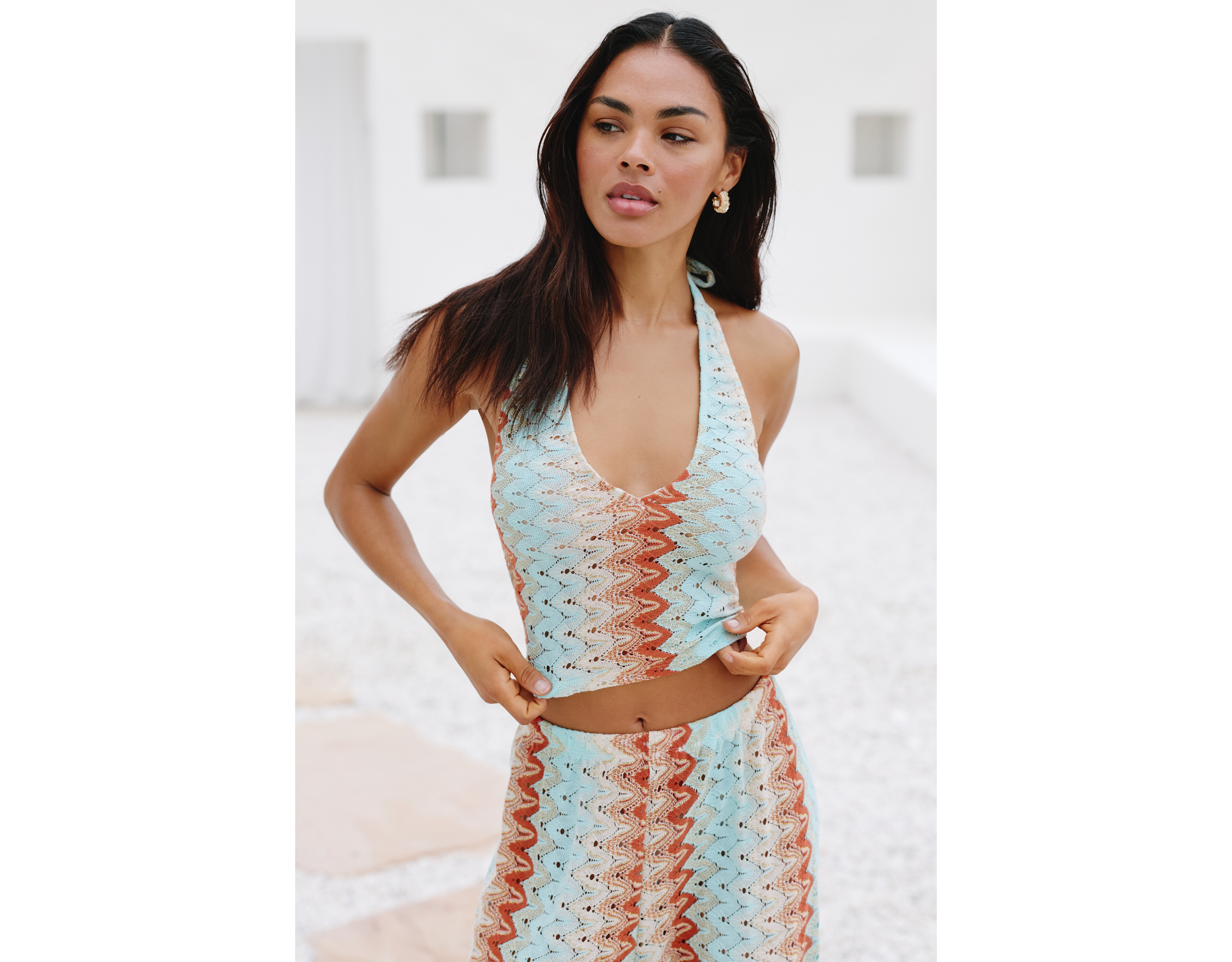 Luli Fama Halter Crop Top
