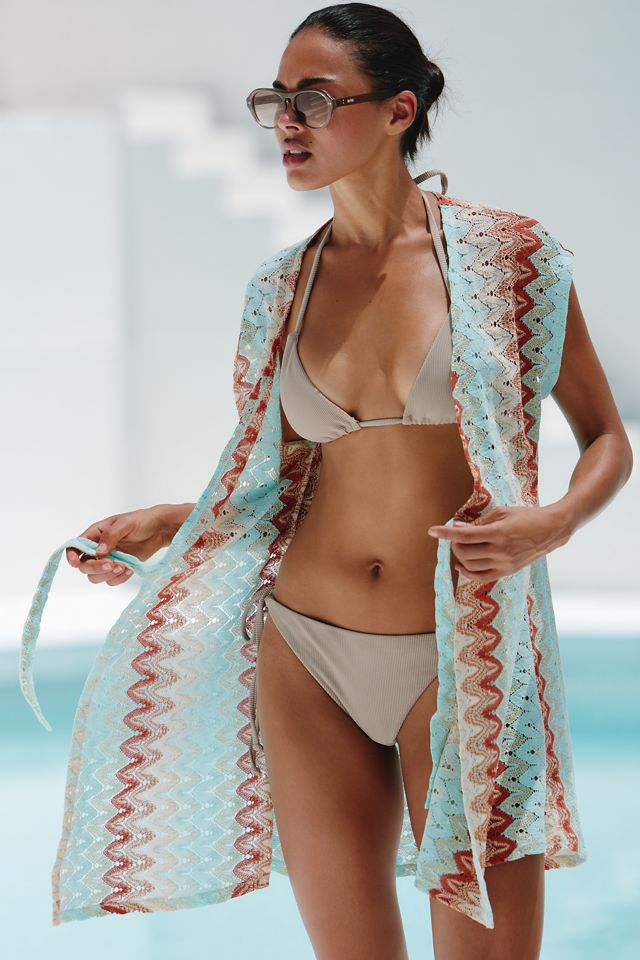 Luli Fama Front-Tie Cover-Up Dress #3