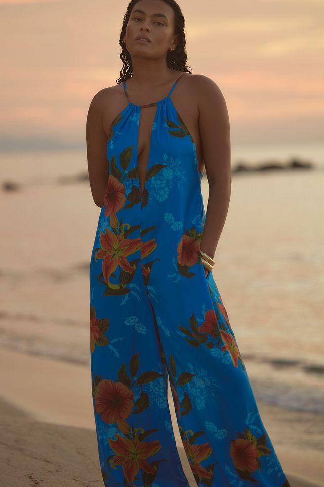By Anthropologie Plunge Relaxed Fit Jumpsuit #1