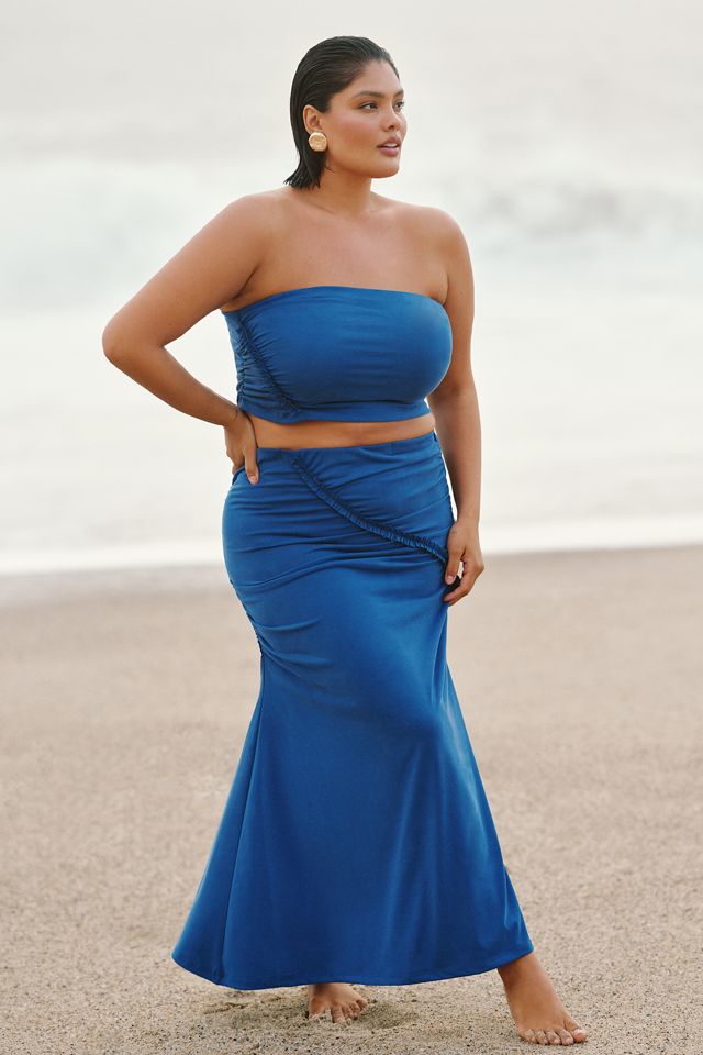 The Gabbie Strapless Ruched Tube Top by Celandine #6