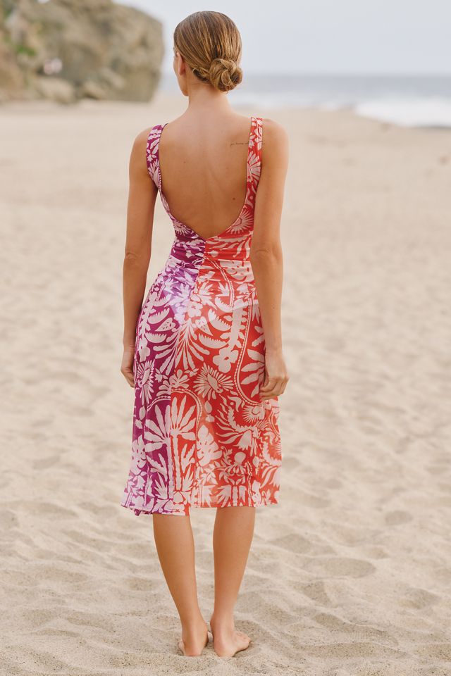 Celandine Mesh Asymmetric Cover-Up Dress #2