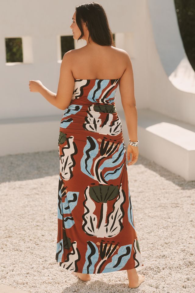 The Suzanne Lustig Gabbie Strapless Ruched Tube Dress #5