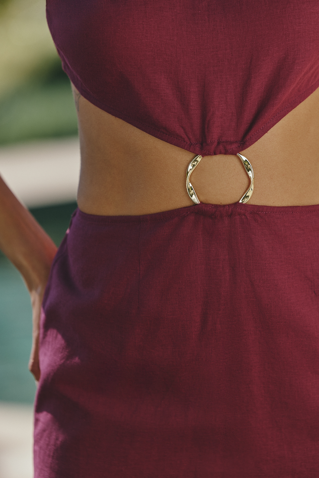 Celandine O-Ring Cutout Mini Dress