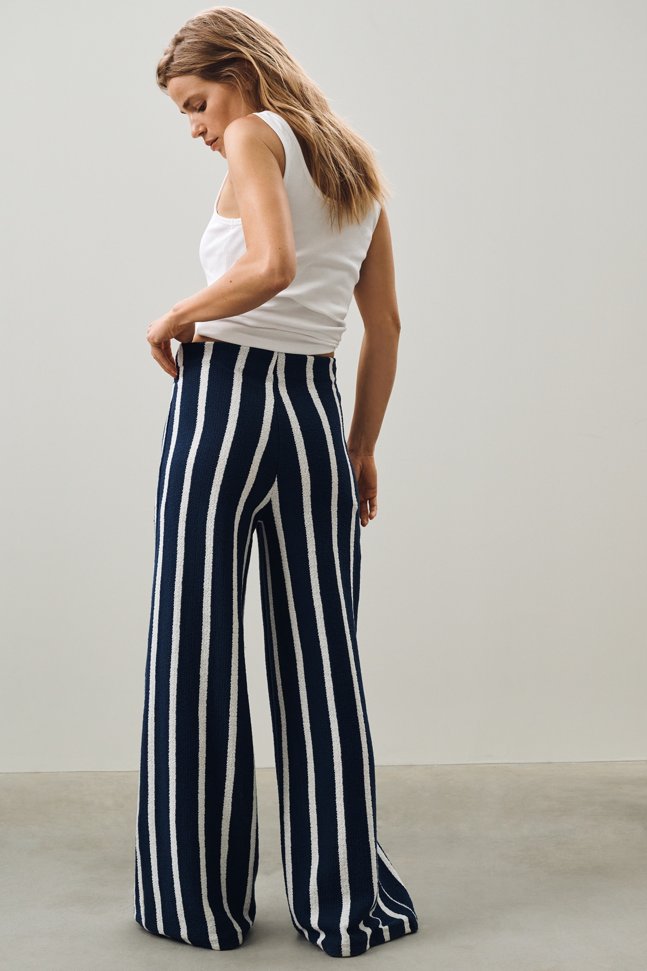Celandine Striped Terry Pants