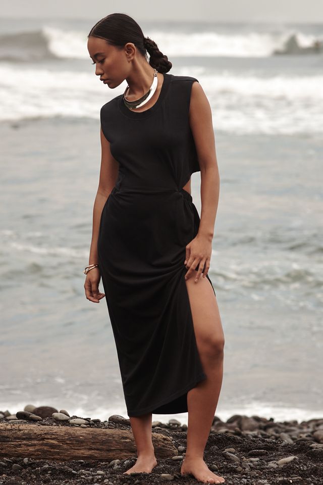 Celandine Cotton Crew Neck T-Shirt Dress #1