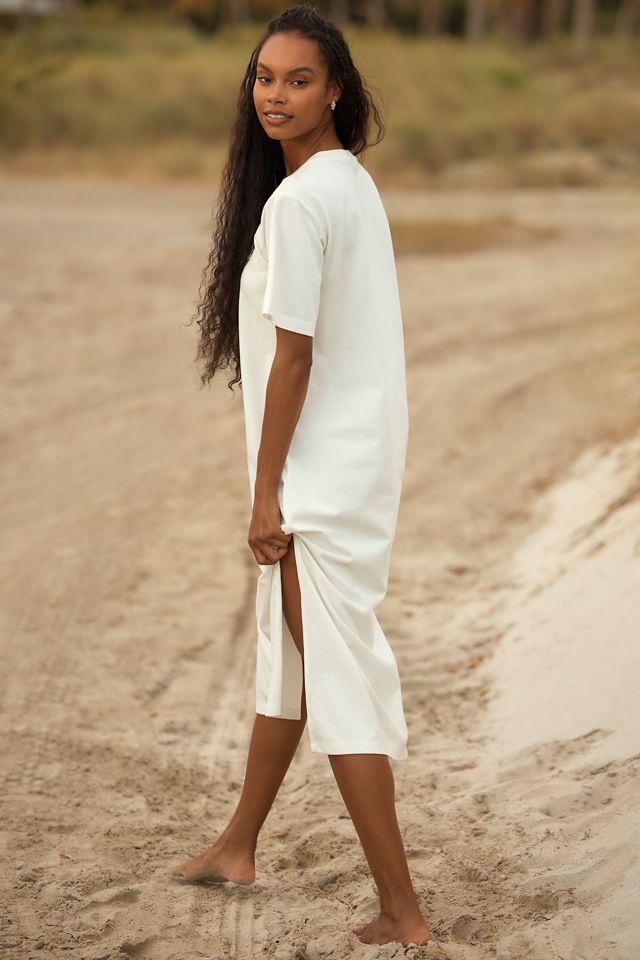 Robe T-shirt en coton graphique Celandine à col rond #2
