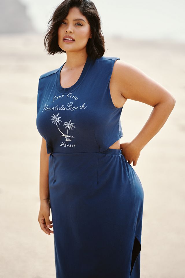 Celandine Graphic Cotton Crew-Neck T-Shirt Dress #6