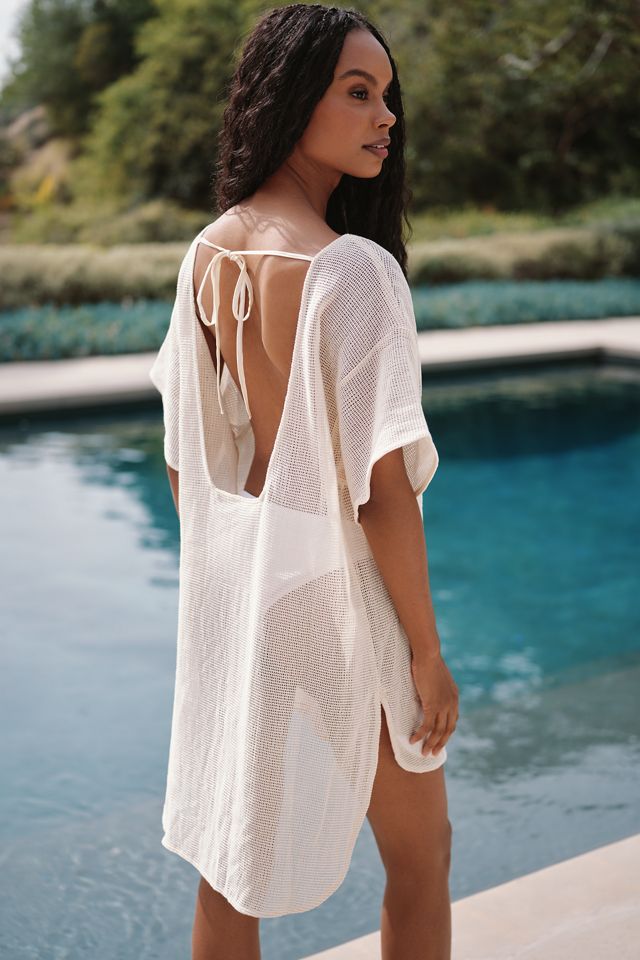 Celandine Embroidered Sheer Mesh Mini Dress #3