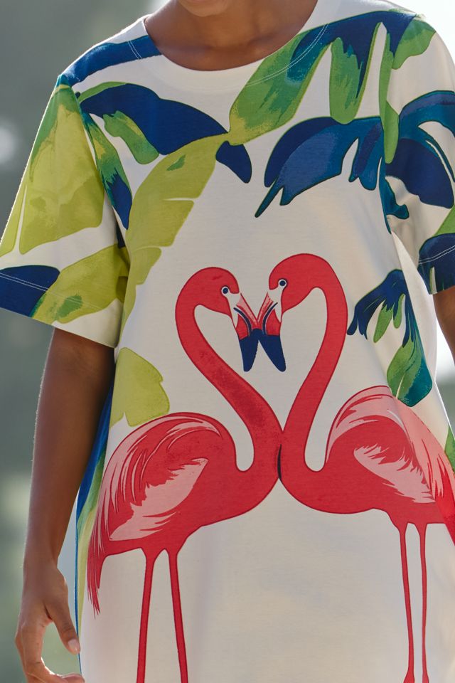 Celandine Short-Sleeve Cotton Swing Dress #2