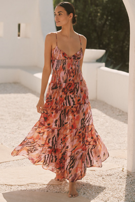 Celandine The Josephine Smocked Dress By  In Purple