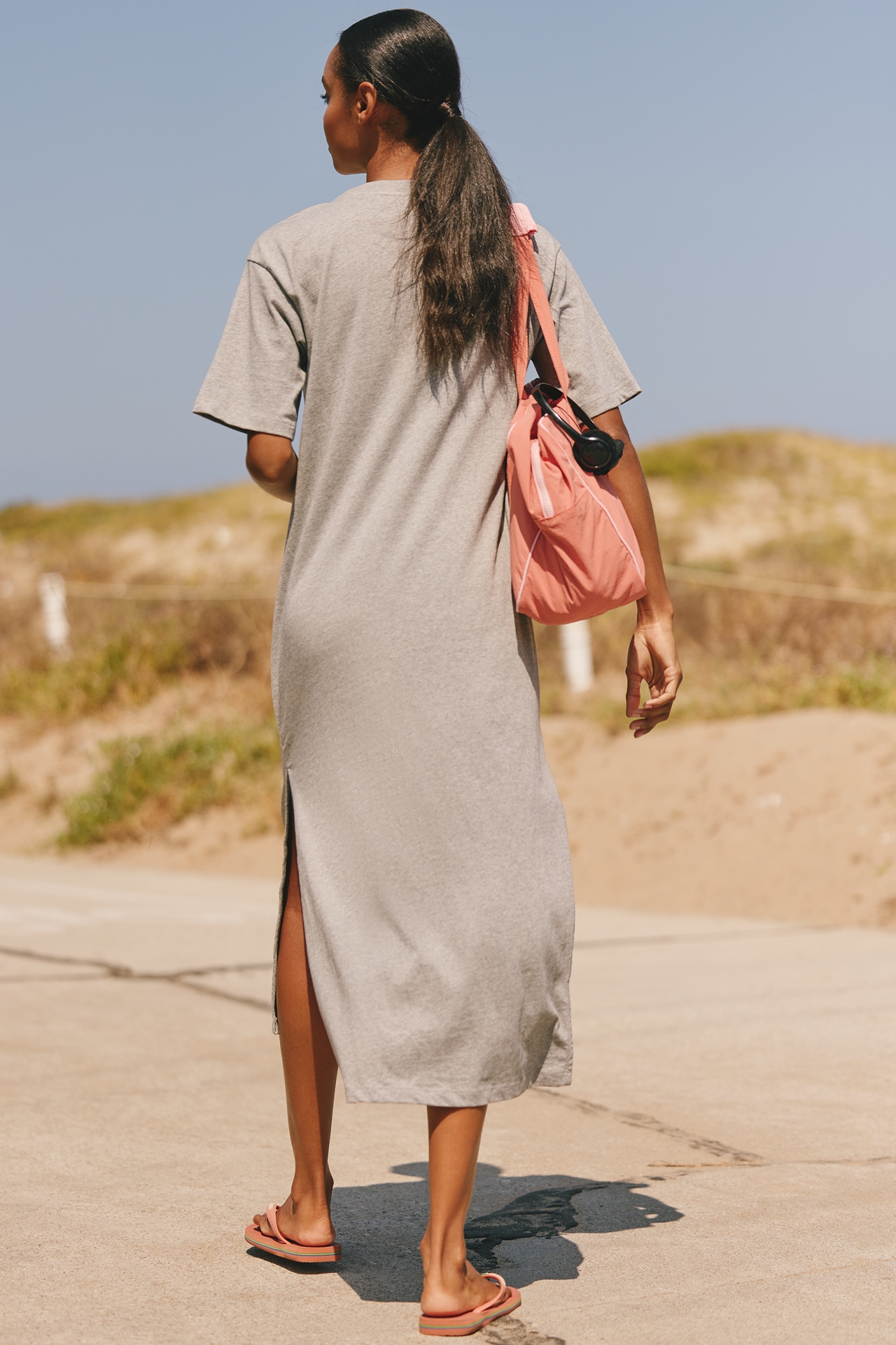 Jordan Nickson x Celandine Cotton Crew-Neck Midi Dress