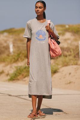 Jordan Nickson x Celandine Cotton Crew-Neck Midi Dress