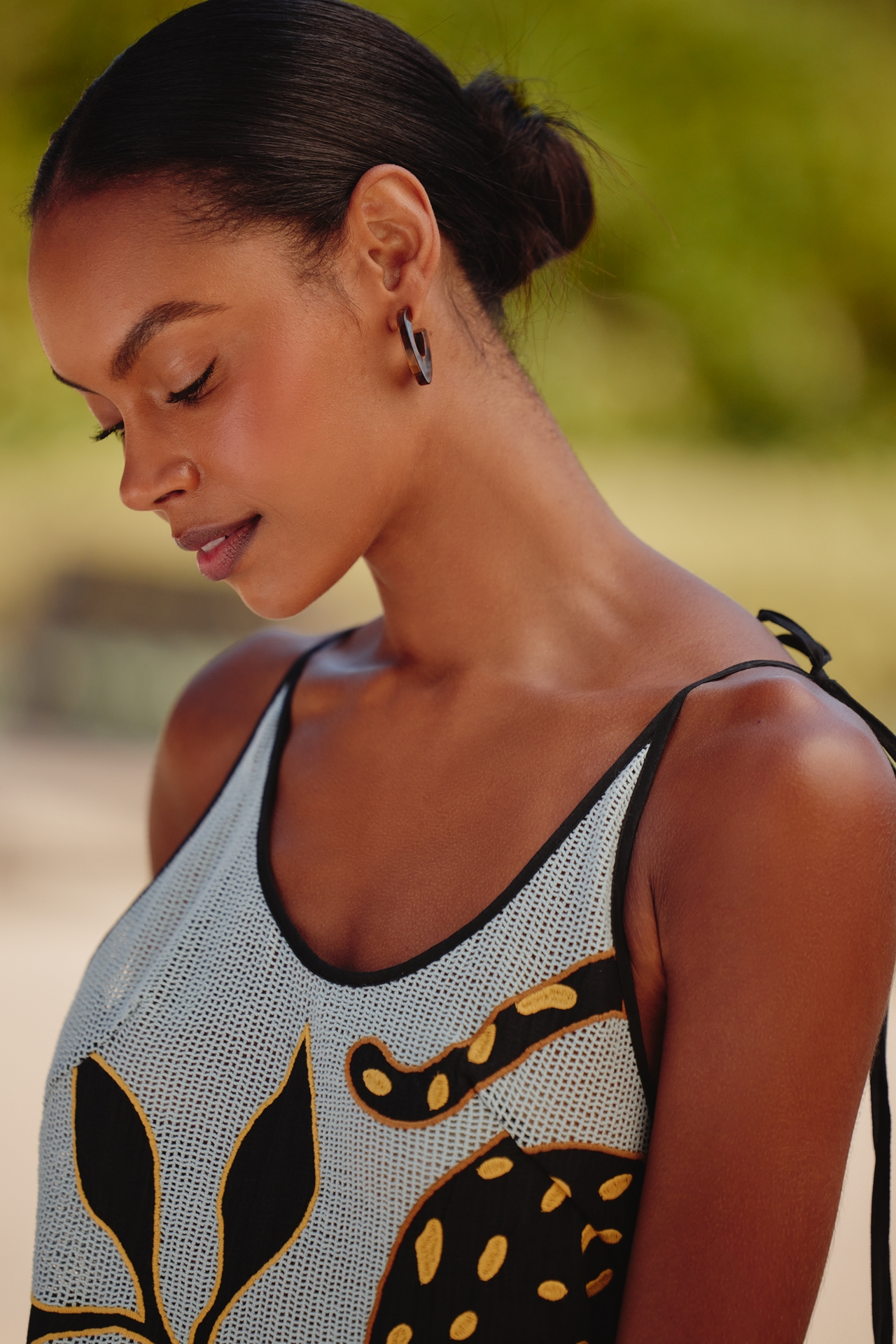 Celandine Safari Printed Fringe Mini Dress