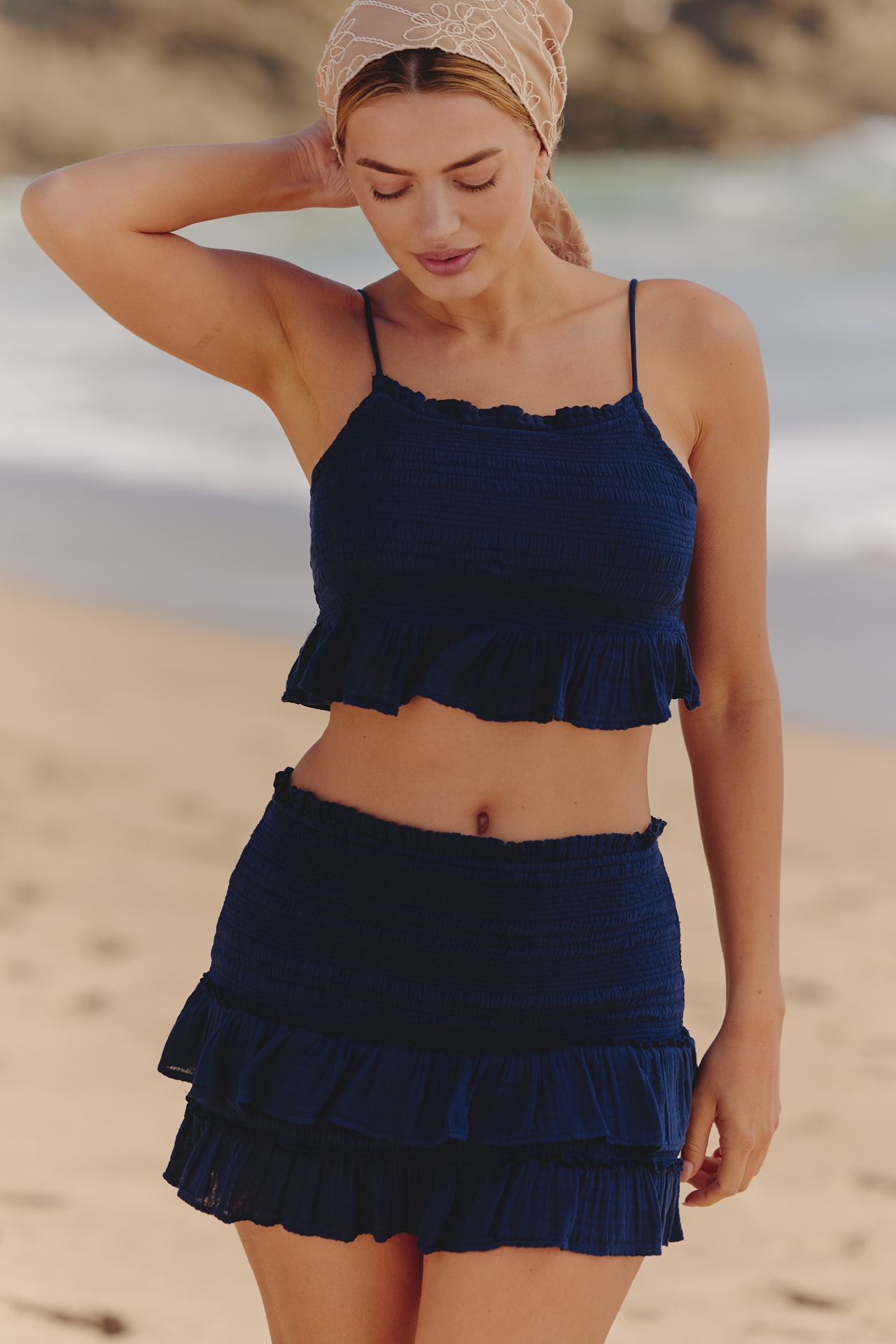 Celandine Crop Gauze Cami