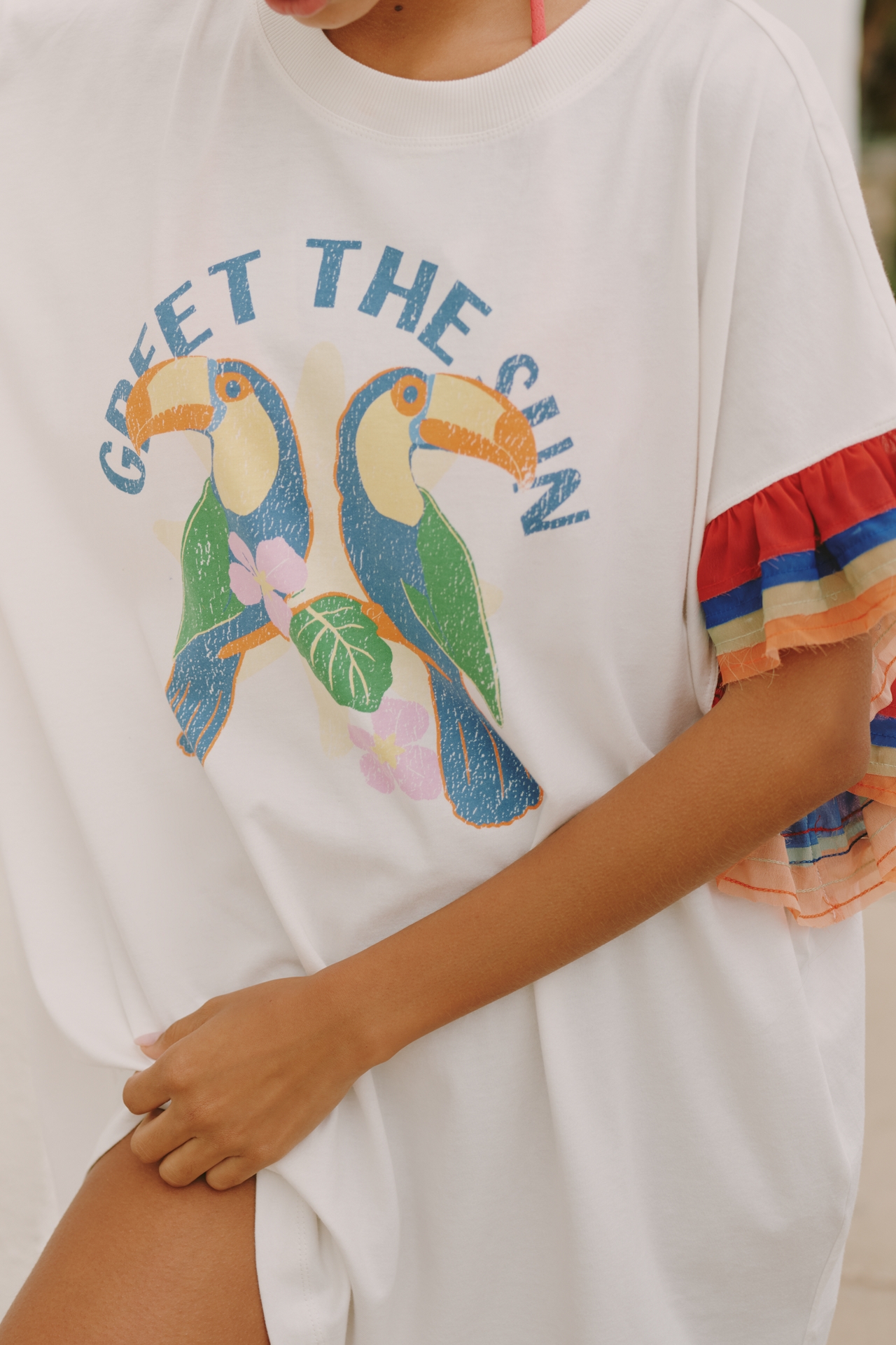 Daniella Manini x Celandine Rainbows Rio Oversized T-Shirt Dress