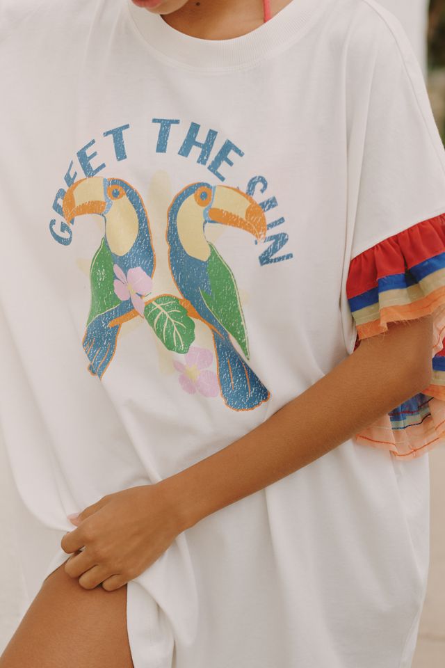Daniella Manini x Celandine Rainbows in Rio Oversized T-Shirt Dress #2
