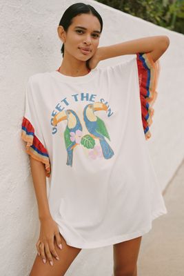 Daniella Manini x Celandine Rainbows in Rio Oversized T-Shirt Dress