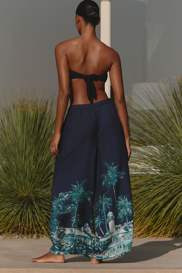 Celandine Sheer Printed Pants #2