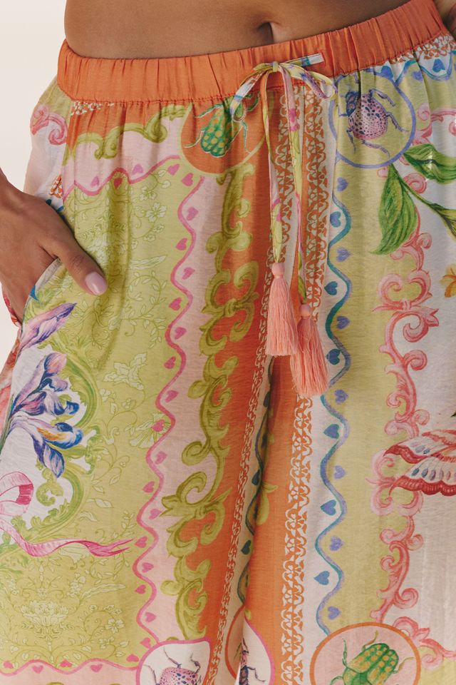 Celandine Sheer Printed Pants #2