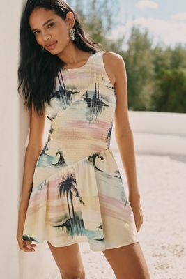 Celandine Blaues Crush Minikleid