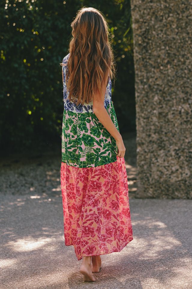 The Kallie Flowy Gauze Maxi Dress by Celandine | Anthropologie