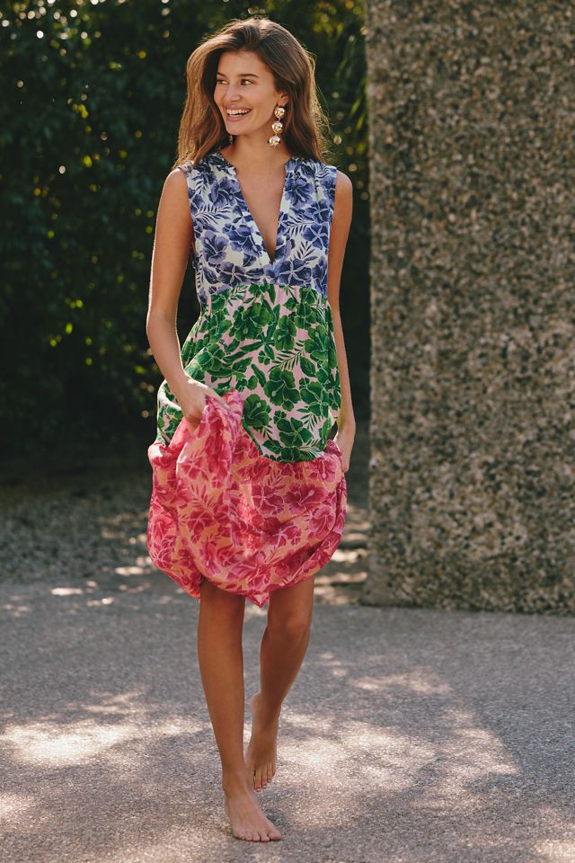 Celandine Kallie Cotton Gauze Printed Sleeveless Midi Dress