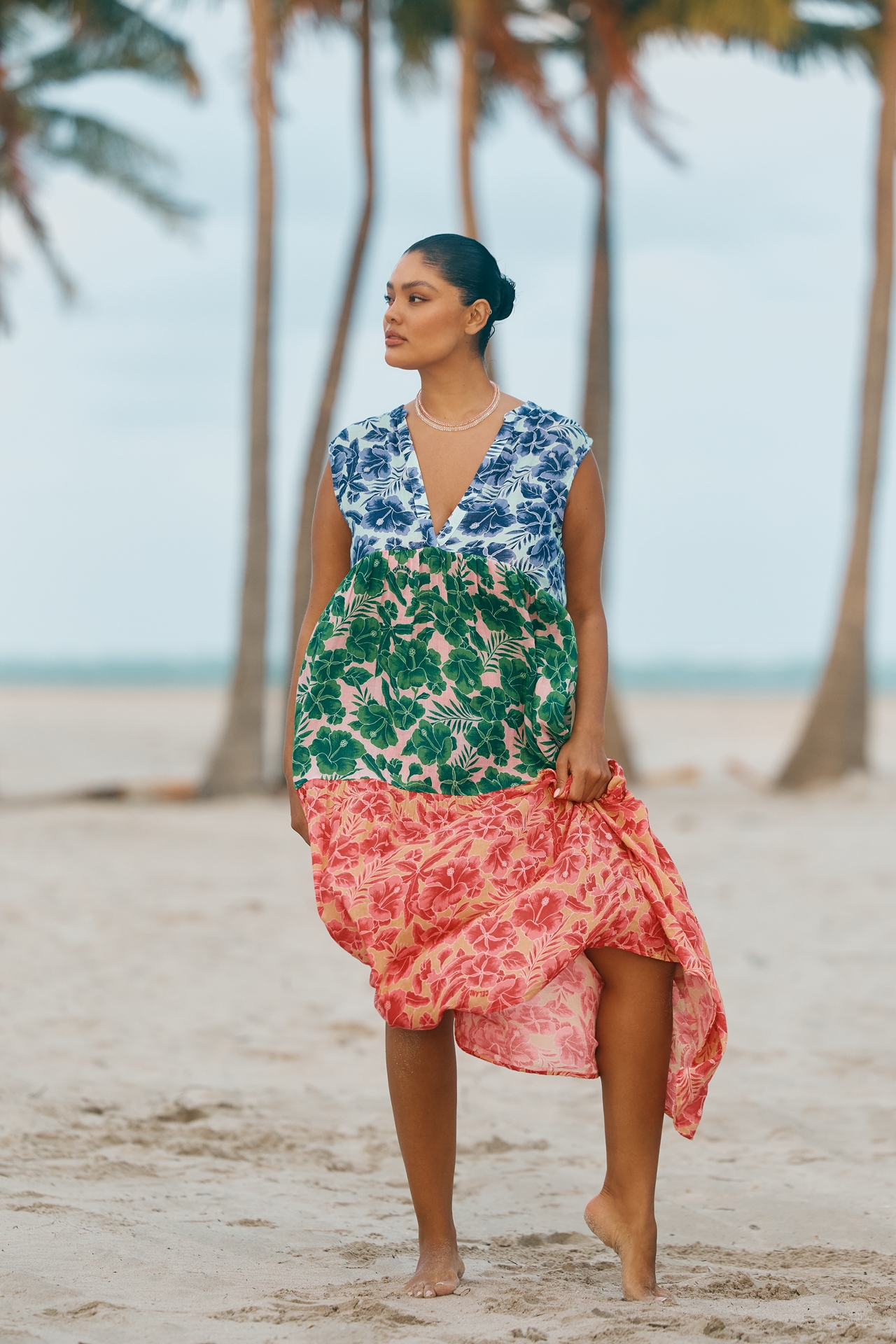 The Kallie Flowy Gauze Maxi Dress by Celandine