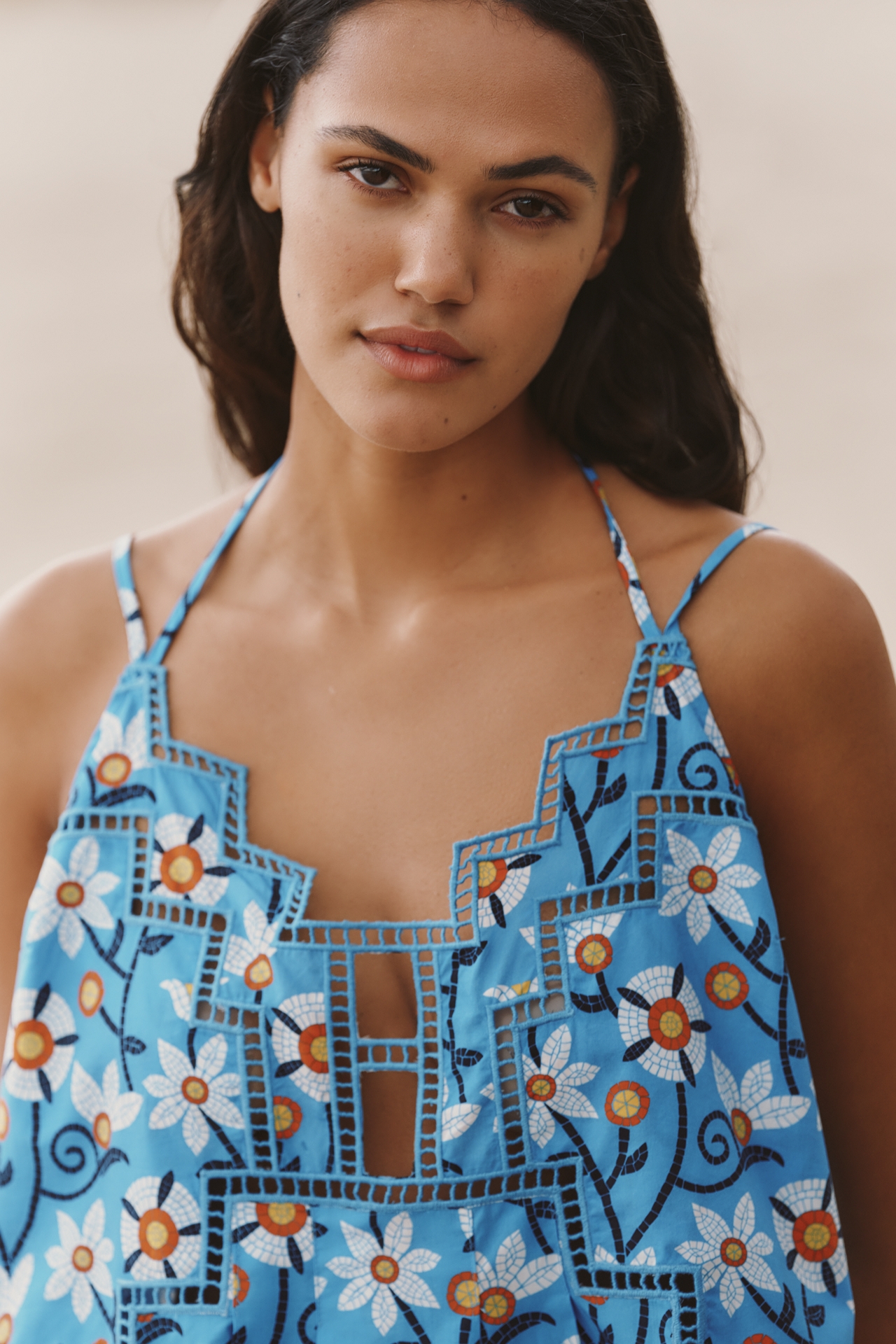 Celandine Mosaic Tiles Mini Dress