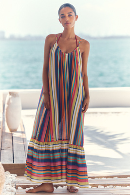 Malika Printed Midi Dress by Celandine | Anthropologie