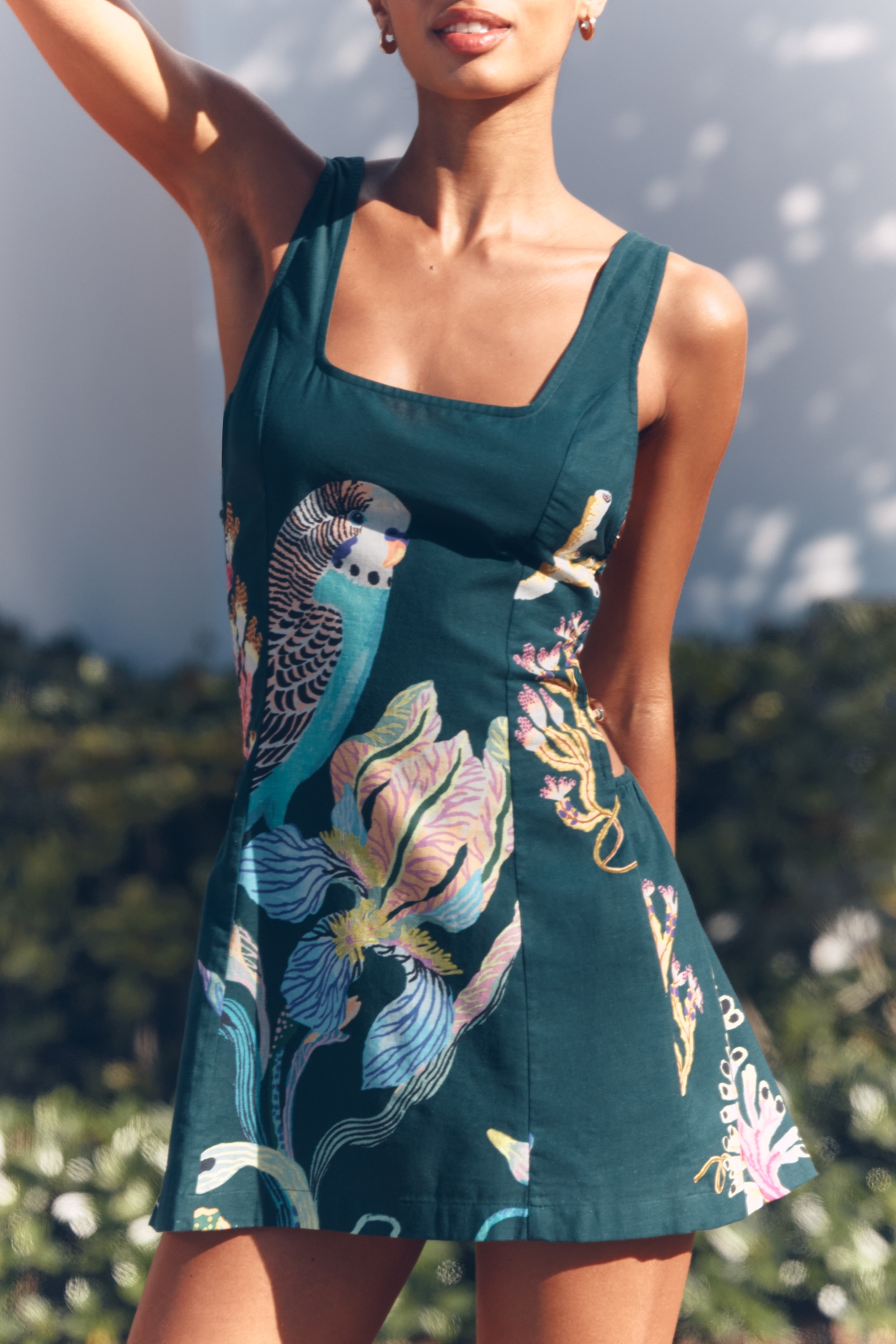 Celandine x Sarah Gordon Side Cutout Mini Dress