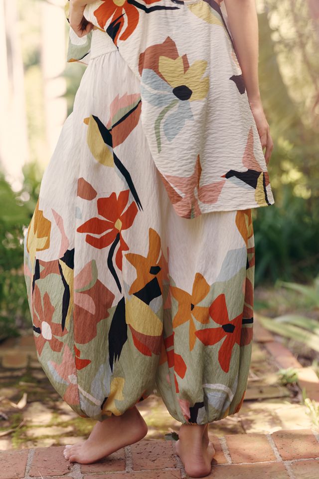 Celandine Flowy Balloon Pants | Anthropologie