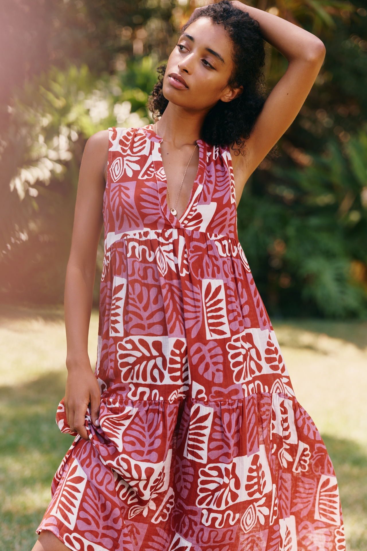 Celandine Cotton Gauze Dress