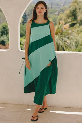 Abito Midi a Righe Cabana Celandine