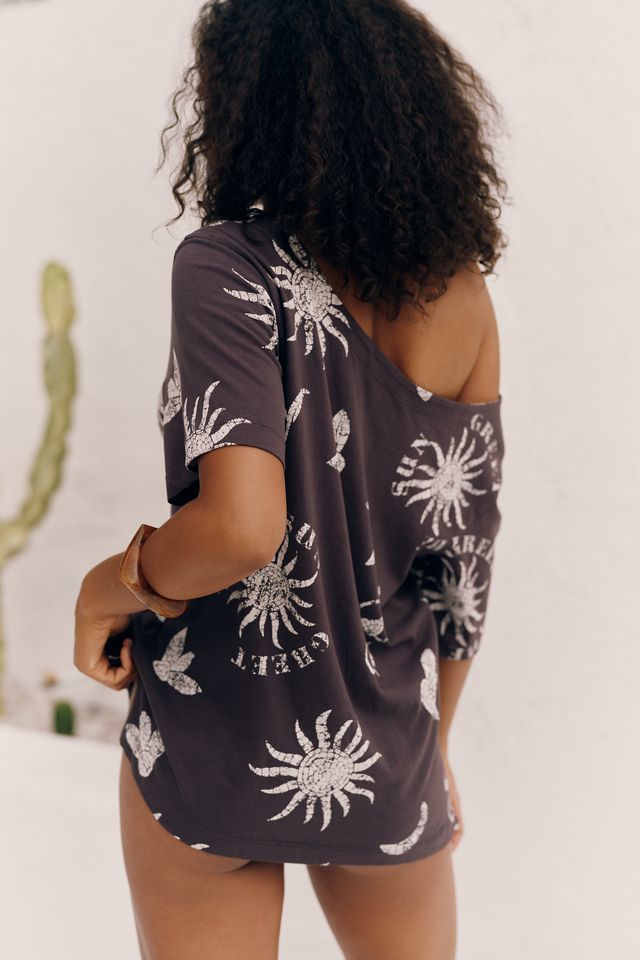 Celandine Cotton One-Shoulder Tee #2