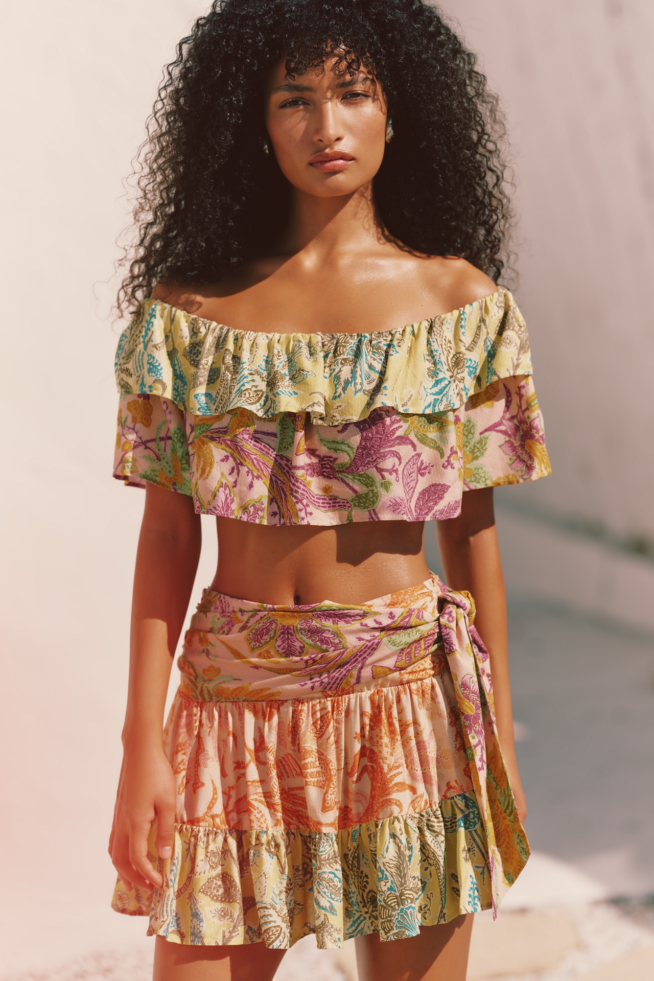 Celandine Sarong Mini Skirt