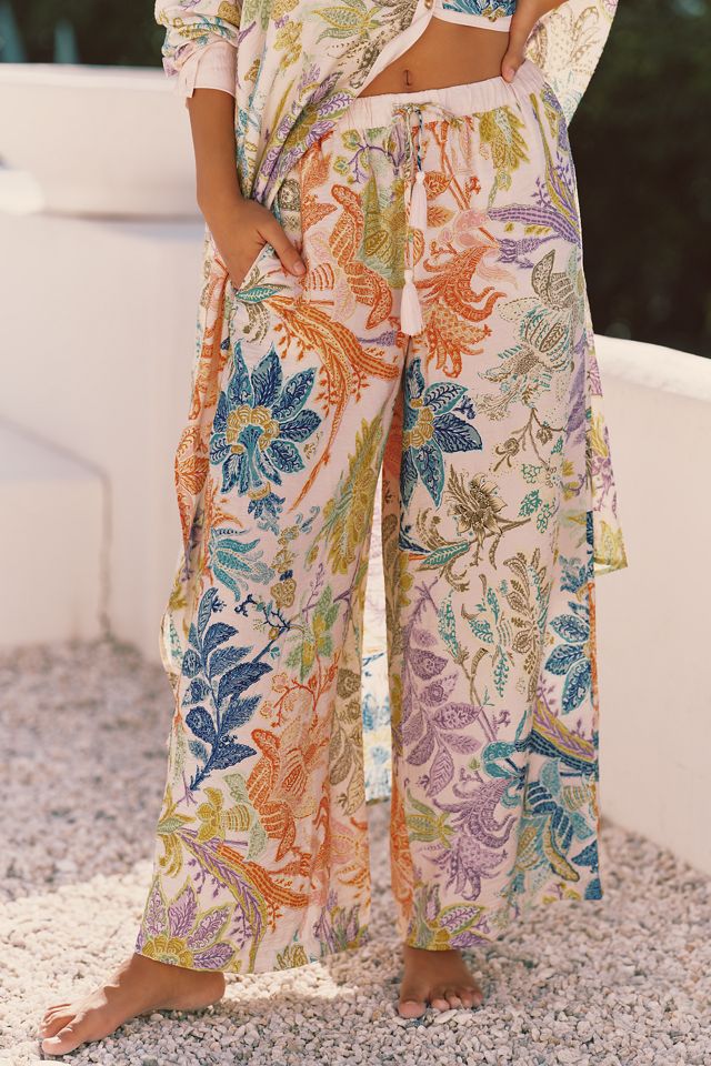 Celandine Sheer Wide-Leg Pants #1
