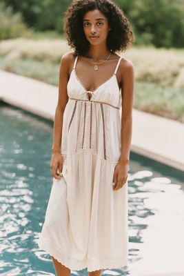 Robe midi micro perlée Celandine
