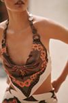 BLITHE Crop Scarf Top