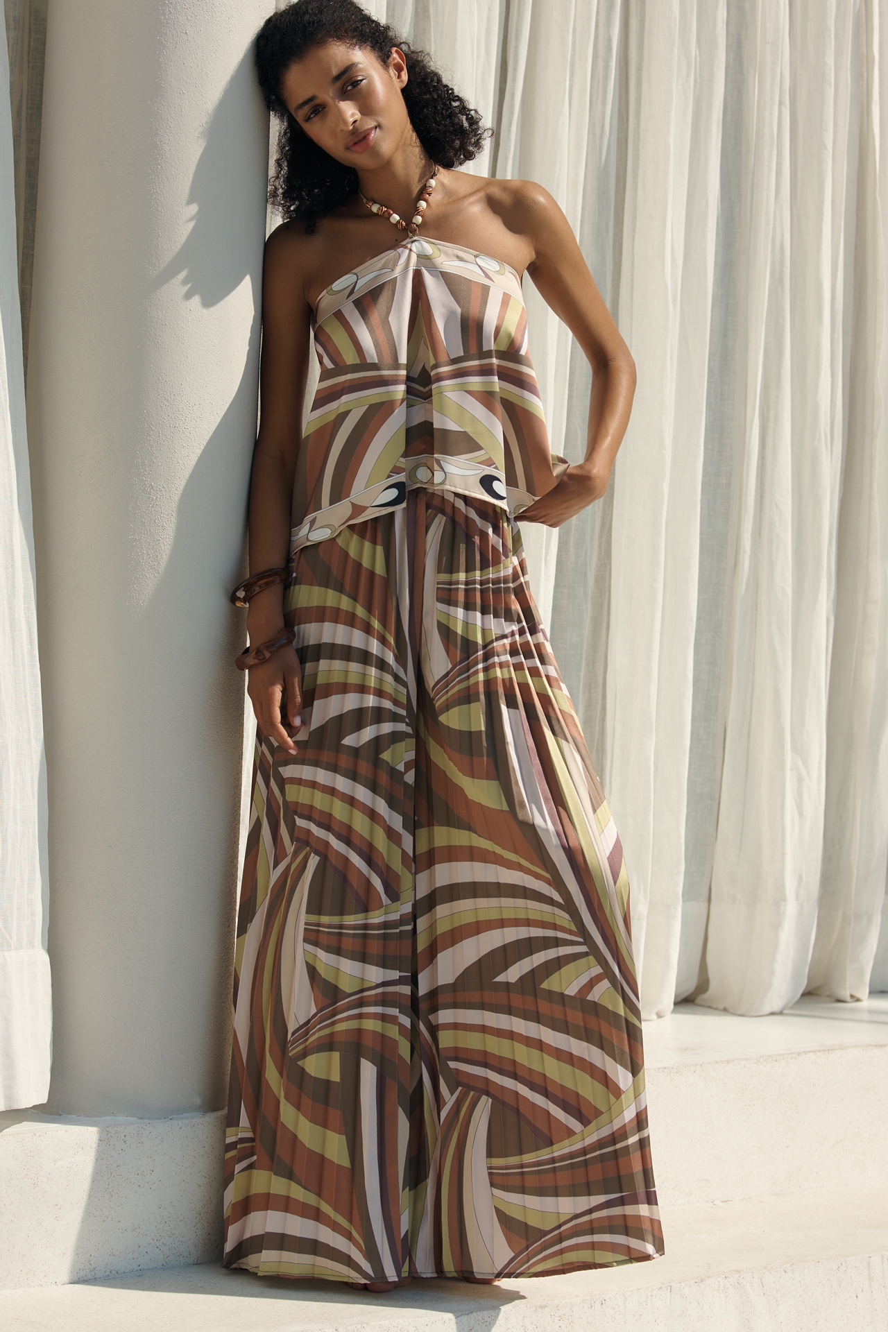 BLITHE Scarf Wide-Leg Pants