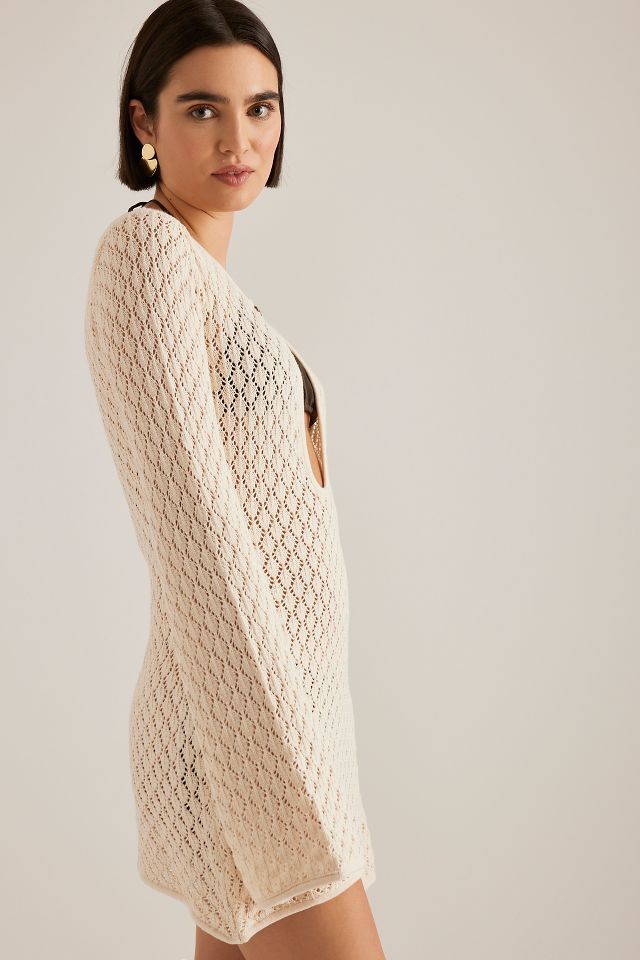 Vestido mini de ganchillo away that day anthropologie es