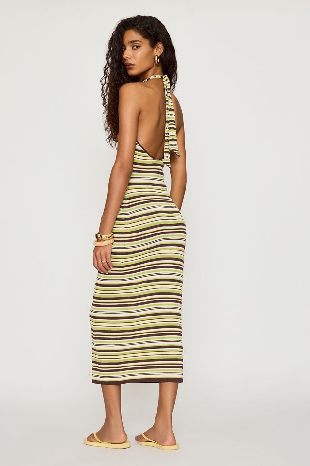 Away That Day Halter Crochet Midi Dress #1